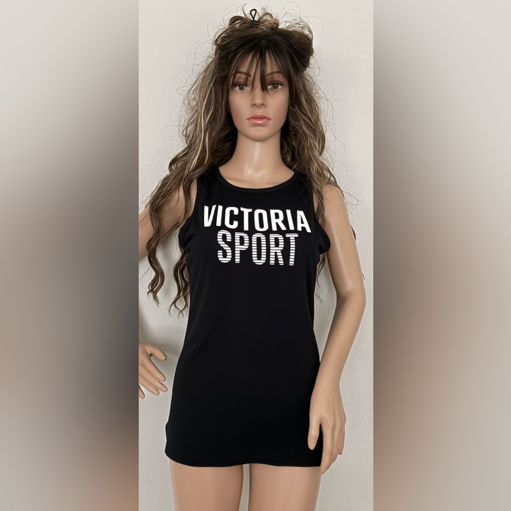 Victoria's Secret Black Graphic 'Victoria Sport' Tank